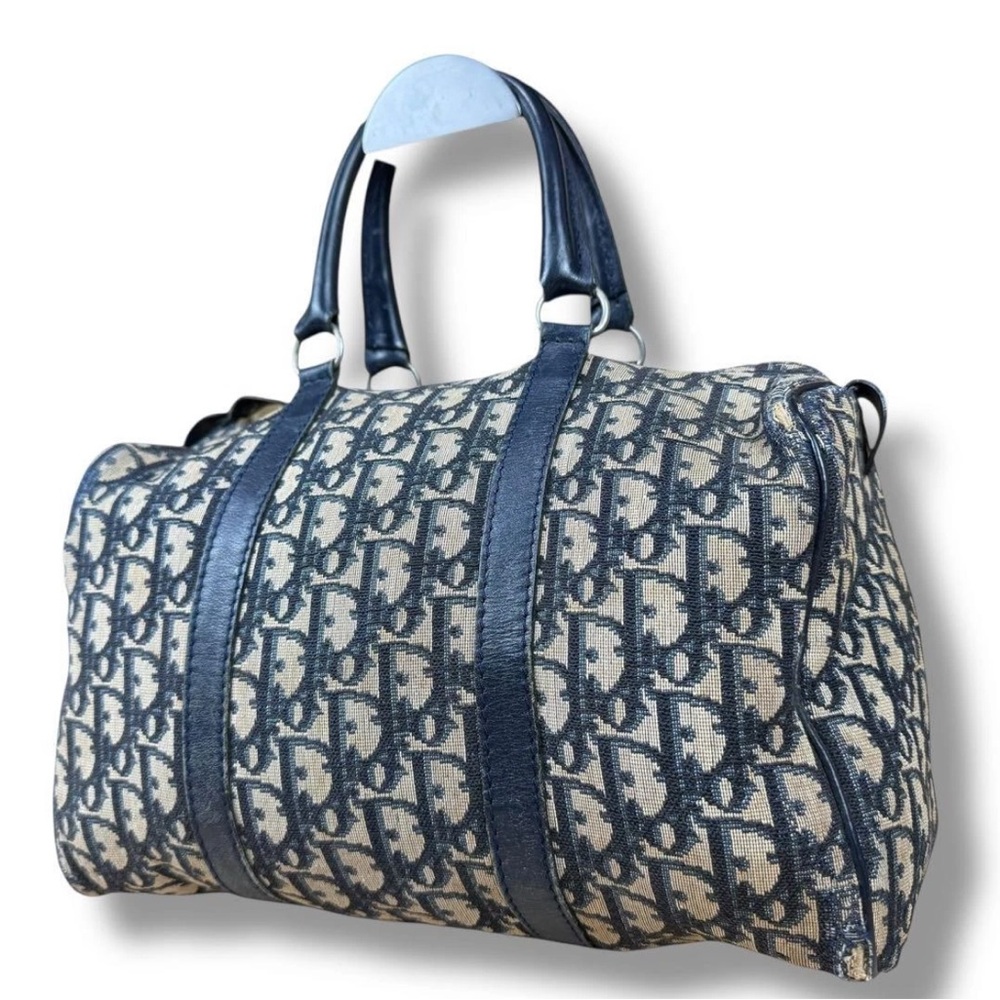 Dior Navy Monogram Travel Bag - Picture 1 of 11